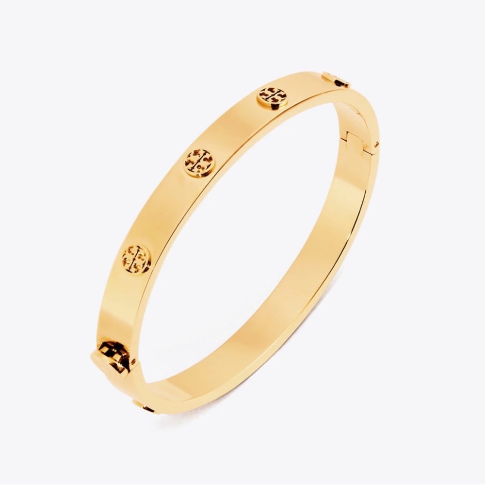 Tory Burch Miller stud hinge bracelet bangle